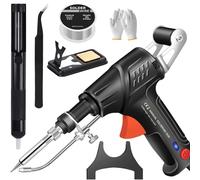 Internally Heated Industrial Welding Tools, Industrial Welding Machine, Welding Gun for Metal, Multi-function Soldering Iron Soldering Gun Set for Various Purposes (Black)