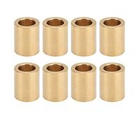 Internally Lubricated Brass Sleeve 8mm Bore x 12mm OD x 15mm Length | Low - Maintenance Bushing for Electrical Equipment/Machine Tools | 8pcs Low Friction Brass Bearing Sleeves