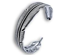 INTERNATIONAL BRANDS EXCESS STOCK TRADING U.K. I BEST U.K Bracciale da uomo in argento con piume, in confezione regalo