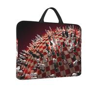 International Chess - Custodia per computer portatile da 14", con manico e cerniera, ideale per viaggi, lavoro e ufficio