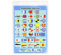 International Code Flags : Encapsulated Card with Meanings on Reverse