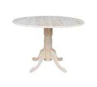 International Concepts Dual Drop Leaf Table Tradizionale 42 Unfinished