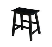 International Concepts Slat Seat Stool, 18-Inch Seat Height, Black by International Concepts