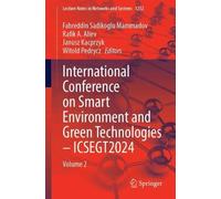 International Conference on Smart Environment and Green Technologies (Tascabile)
