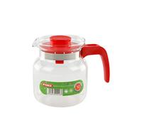 Pyrex Caraffa Bricco 711A Classic vetro borosilicato con coperchio Rosso 1 l