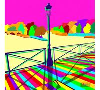 International Graphics - Immagine finita - Dominique, Massot - ''Pont des arts Happy''- 30 x 30 cm - Stampa diretta su acrilico