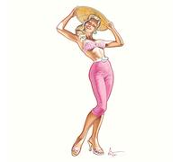 International Graphics - Immagine finita - Patrick, Hitte - ''Rose Soleil''- 30 x 30 cm - Stampa diretta su acrilico