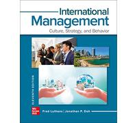 International Management: Culture, Strategy, and Behavior