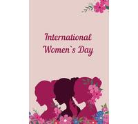 International Women’s Day Notebook - smart alternative for a greeting card | 100 Black Pages | 5.5 x 8