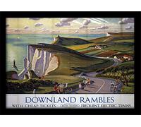 Internazionale Piramide Dowland Rambles Poster incorniciato, A3