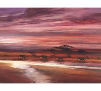 Internazionale Piramide WDC 42242 Jonathan Saunders 60 x 80 cm in Quattro Elefanti CanvasToile Stampato su Telaio in MDF - Tela