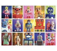 Internazionale Piramide WDC 44723 Howard Shooter e Lauren Floodgate 60 x 80 cm Robot Metropolis CanvasToile Stampato su Telaio in MDF - Tela
