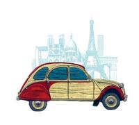 Internazionale Piramide WDC 90.348 Barry Goodman 60 x 80 cm 2Cv Parigi CanvasToile Stampato su Telaio in MDF - Tela