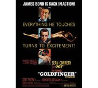 Internazionale Piramide WDC 90104 James Bond Goldfinger Eccitazione, Grande Tela Canvas Stampato su Telaio in MDF - Tela