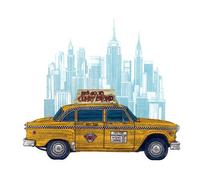 Internazionale Piramide WDC 90347 Barry Goodman 60 x 80 cm in New York Taxi CanvasToile Stampato su Telaio in MDF - Tela