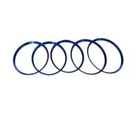 Interne Decorazione Interni 5 Pz Auto Auto Aria Condizionata Vent Uscita Adesivo Manopola Trim Copertura Decorazione Anello Per Mercedes Per Benz AB CLA GLA 180 200 220 260 Car Trim Strip Linea(Blu)