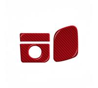 Interne Decorazione Interni Per Ford Per Mustang 2015-2020 Auto In Fibra Carbonio Interruttore Copertura Vano Portaoggetti Copilota Adesivi Finiture Vano Portaoggetti Car Trim Strip Linea(Rosso)