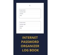 Internet password organizer log book: A simple A-Z pages with 20 security tips