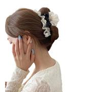 Internet - Pinza per capelli a coda di cavallo con fiore francese, per adolescenti, per fare foto