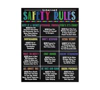 Internet Safety Rules for Students Poster - Cybersecurity Chart for Computer Lab and STEM Classroom Decor(Unframed,16x24inch(40x60cm))