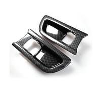 Interni Auto 4 Pezzi/Set Cornice Decorativa Maniglia Interna Portiera Auto per Koleos per Samsung QM6 2016-2023 Adesivi Trim(Carbon Fibre)