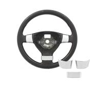 Interni Auto Accessori Per VW Per Golf 5 MK5 Per Passat B6 Per Jetta Per Tiguan 2007 2008 2009 2010 2011 ABS Fibra di carbonio Volante dell'automobile Patch decorativa Adesivo Auto Trim