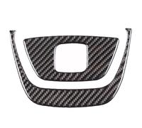 Interni Auto Adesivo Rivestimento Pannello Volante Dell'auto per Seat per Leon Mk2 1P 2008-2012 Accessori Auto Auto Interni Trim(Nero)