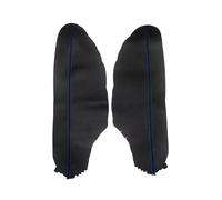 Interni Auto per Accord 8a Generazione Coupé 2008-2012 in Microfibra, Rivestimento Interno della Maniglia della portiera Anteriore, Rivestimento del Pannello del bracciolo (Linea Nera-Blu)