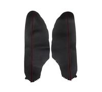 Interni Auto per Accord 8a Generazione Coupé 2008-2012 in Microfibra, Rivestimento Interno in Pelle per Maniglia della portiera Anteriore, Rivestimento Interno (Linea Nera-Rossa)