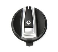 Interni Auto Per BMW Serie 3 X1 E90 E91 E84 E82 E88 318 320 325 330 335 Interruttore Fari Manopola Rotante Pulsante Cap Regolazione(Nero)