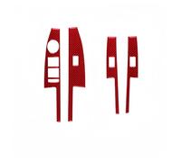 Interni Auto Per Chevrolet Per Sonic 2012-2016 Interni Auto Windows Sollevamento Pannello Di Controllo Decorazione Copertura Trim Adesivo Car Trim Strip(1 Set Red LHD)