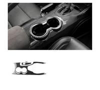 Interni Auto Per Ford Per Mustang GT Per Dark Per Cavallo Per EcoBoost 2024 2025 EPB/Versione Freno Mano Cambio Tazza Acqua Trim Morbido Adesivo Fibra Carbonio(Tyep 1 Black)