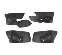 Interni Auto Per Per Golf 5 Per Jetta 2005-2010 CON GUIDA A SINISTRA In Microfibra Pelle Interni Auto Pannello Porta Bracciolo Copertura Adesivo Trim Auto Copertura Trim(Black with red line,Front pair