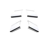 Interni Auto Per VW Per Polo 2004 2005 2006 2007 4 Pezzi/set Coprivolante Con Paillettes Adesivi Accessori Per Auto(ABS silver)