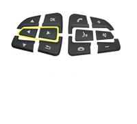 Interni Auto Volante Pulsante Copertura Trim Adesivo ABS Per B&enz GLC X253 Classe C W205 CLA GLA Classe A decorazione(Black 1)