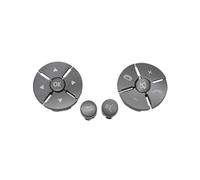 Interni automobilistici Compatibile con Benz Classe S W221 2009 2010 2011 2012 2013 1 paio di adesivi per la copertura dell'interruttore del pulsante del volante dell'auto