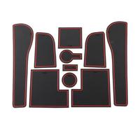 Interni Automobilistici Compatibile Con Golf 7 7.5 Per MK7 Per MK7.5 2013-2018 2019 2020 10 Pezzi Tappetini Antiscivolo Scanalature Porte Auto Tappetini Tazze(Red)