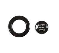 Interni automobilistici Compatibile con Jaguar per E-pace F-TYPE XJL pulsante avviamento arresto motore dell'auto adesivi copertura della chiave di accensione accessori interni