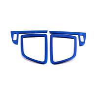 Interni Automobilistici Compatibile Con Koleos 2017 2018 2019 2020 Console Centrale Aria Condizionata Presa AC Telaio Copertura Accessori Di Finitura(Blue)