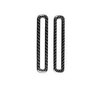 Interni Center Console Trim Per Ford Per Mustang 2015-2019 2 Pezzi Copertura Bocchetta Aria Condizionata Portiera Interna In Fibra Di Carbonio AC