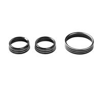 Interni Center Console Trim Per Ford Per Mustang 2015-2021 Copri Pomello Volume Fari Lega Alluminio Anello Decorativo Accessori Interni Nero