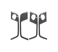 Interni Dell'Auto Per A4 S4 B7 2005-2008 Auto Adesivo In Fibra Carbonio Accessori Auto Interni Console Centrale Cambio Pannello Volante(Door Handle RHD)