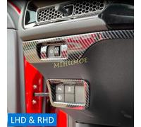 Interni in fibra di carbonio Cruscotto Interruttore Trim Copertura Decorazione Adesivi Per Honda Civic 11th 2022 2023 2024 2025