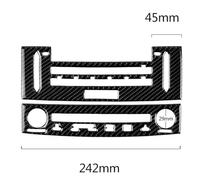 Interni Modanature Decorazione Per Lexus Per IS250 2013-2020 Pannello CD Climatizzatore Auto Decorazione Rivestimento Adesivo Interno In Fibra Carbonio(Style A RHD)