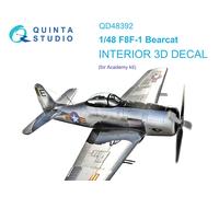 Interni stampati e colorati (Academy) Quinta Studio 1/48 F8F-1 Bearcat Studio 1D