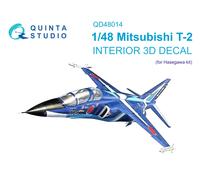 Interni stampati e colorati Quinta Studio 1/48 Mitsubishi T-2 (Hasegawa)