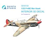 Interni stampati in 3D e colorati Quinta Studio 1/32 P-40E War Hawk...