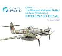 Interni stampati in 3D Quinta Studio 1/32 Westland Whirlwind FB Mk.I (hobby...