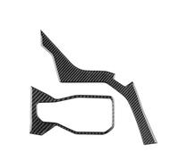 Interni Trim CON GUIDA A SINISTRA RHD Per Ford Per Mustang GT 2024 2025 Rivestimento Interno Center Console Presa CORRENTE Reale Morbido Adesivo Fibra Carbonio(Type B For RHD Black)