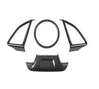 Interni Trim Grano In Fibra Di Carbonio Per Chevrolet Per Camaro 2016 2017 2018 Up Car Center Console Volante Del Cambio Decorazione Copertura(Steering wheel trim E)